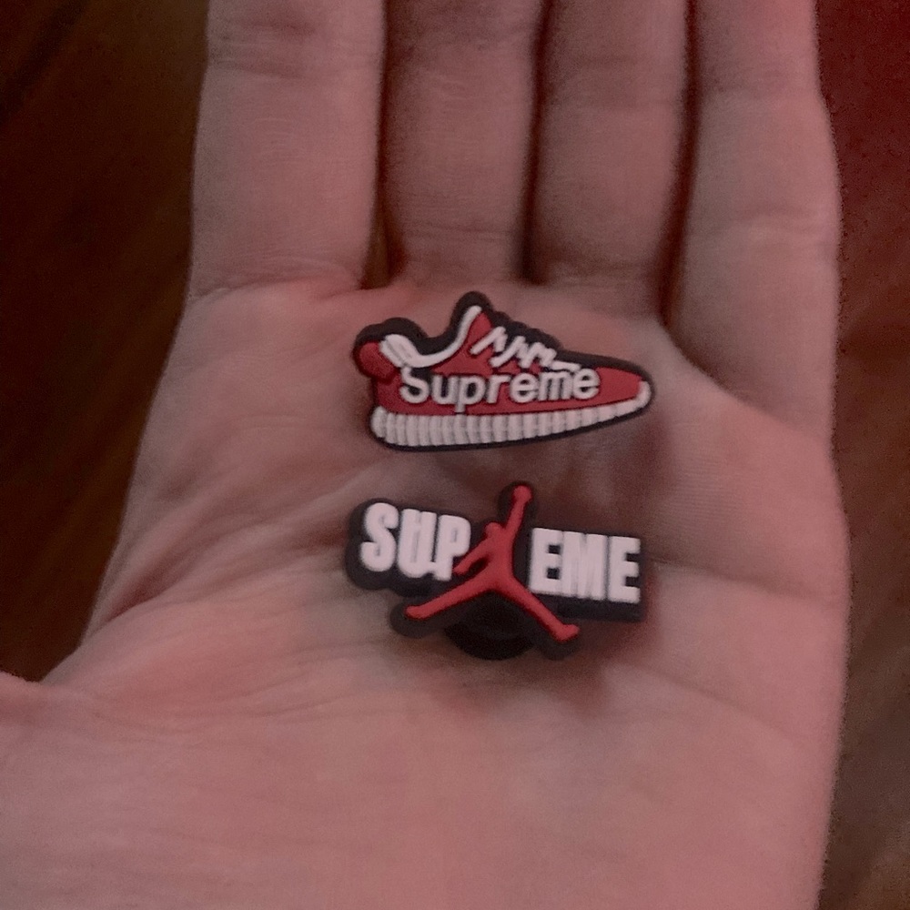 2 Supreme Croc Charms